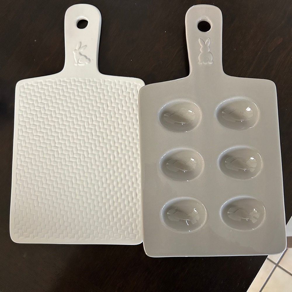 Ceramic Easter trays